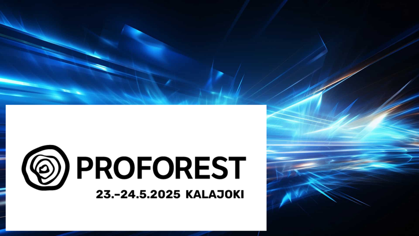 Proforest-logo abstraktilla taustalla