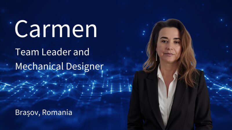Photo of Carmen, team leader and mechanical engineer