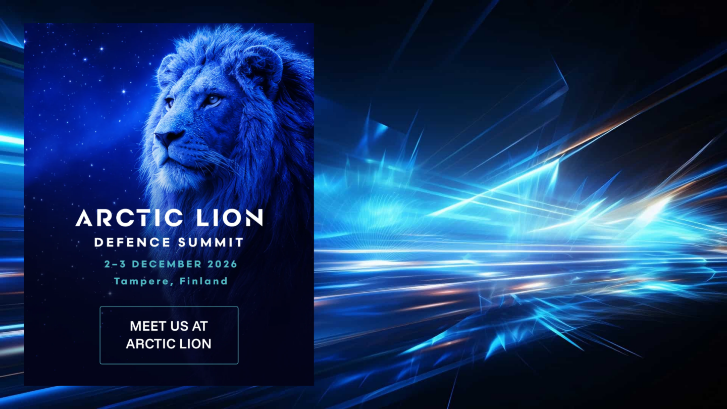 event logo on a blue background